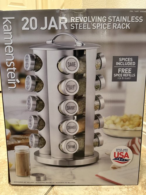 코스트코 카멘스타인 20구 스텐 회전 양념통 세트 (새상품)