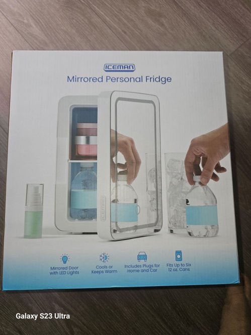 거울 달린 화장픔 미니 냉장고 personal fridge