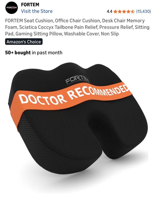 Memory foam seat cushion 메모리폼 방석