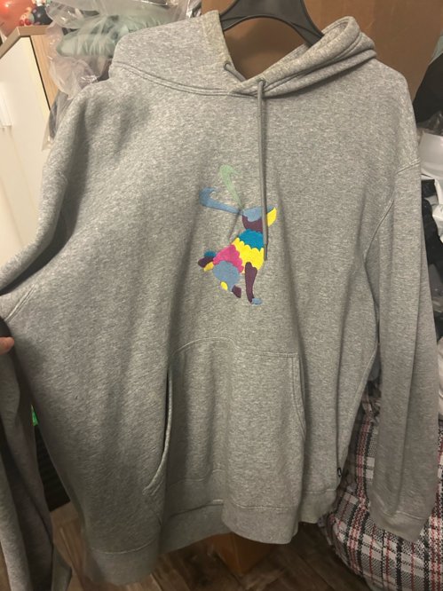 정품 L 나이키 후드 회색 토끼 그레이 후드티 스웨트셔츠