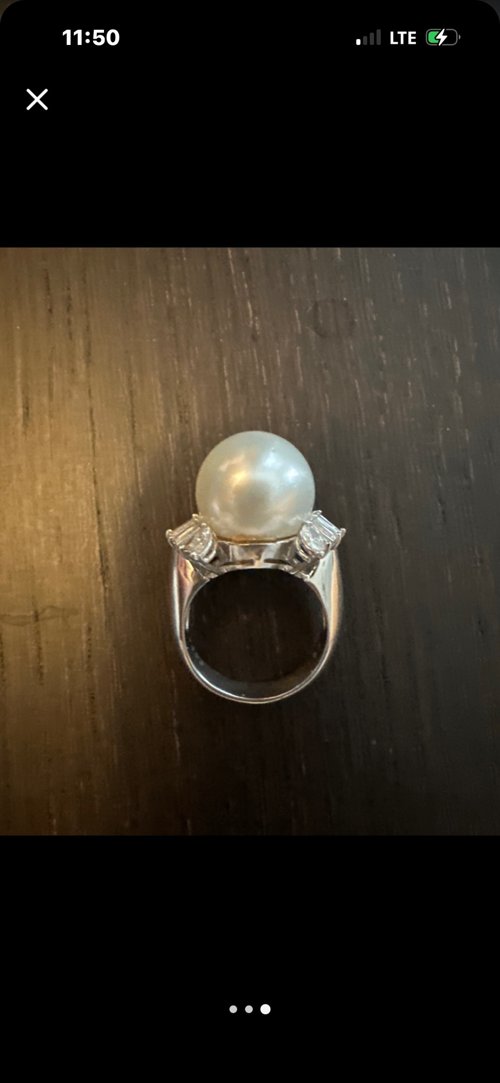 진주 다이아틀반지(가격내림)