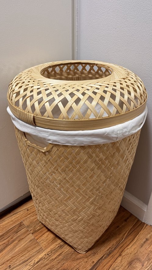 이케아 세탁물 통, 빨랫감 보관 밤부