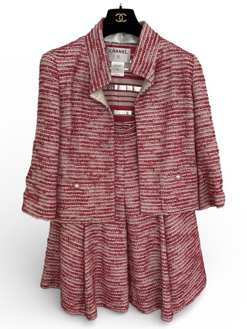 샤넬 01P 빈티지 트위드 3피스 세트