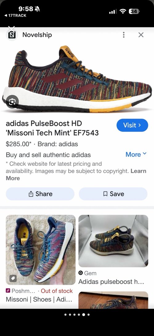 미소니+아디다스콜라보사이즈8