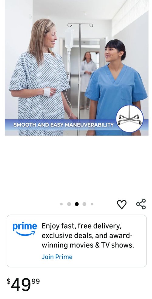 4Leg  IV Pole- Carton of 2