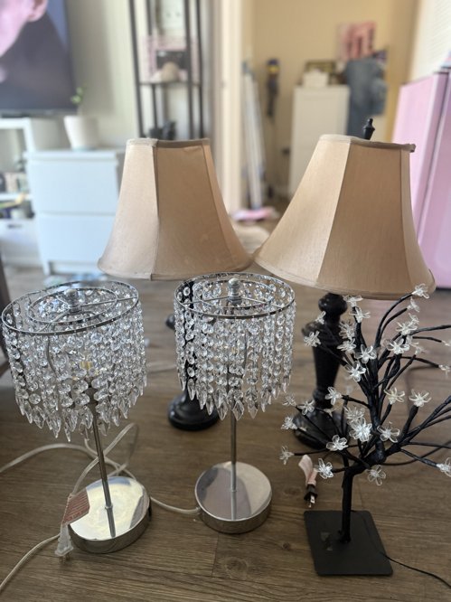 예쁜 사이드 램프 세트 팝니다.