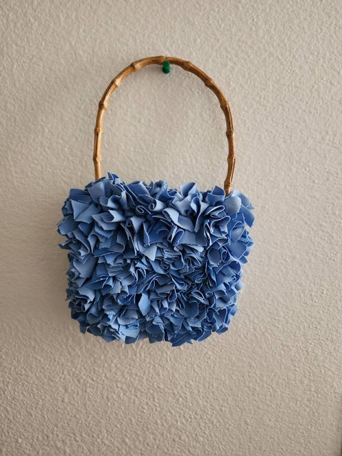 키즈대나무손잡이핸드백