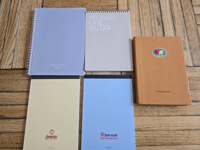 다이어리&줄노트 총5권 일괄(새상품)