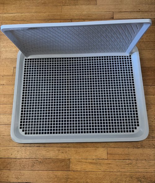 PAWISE Dog Training Pee Pad Holder Tray, Indoor Puppy Potty Pee Pad Floor Tray Dog Toilet, 24.8''X19