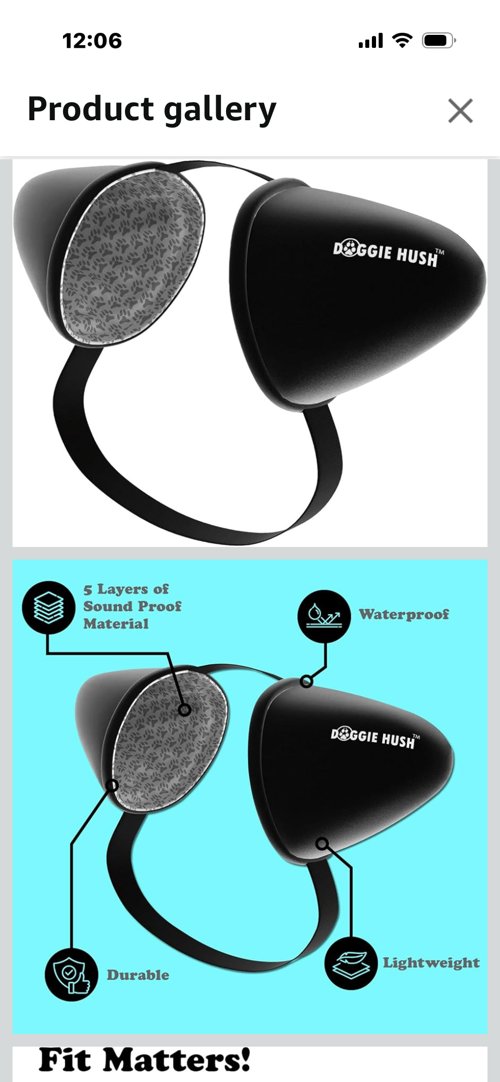 Dog Headphones - Dog Ear Muffs Noise Protection, Noise Canceling, Calming Ear Covers for Anxiety Rel