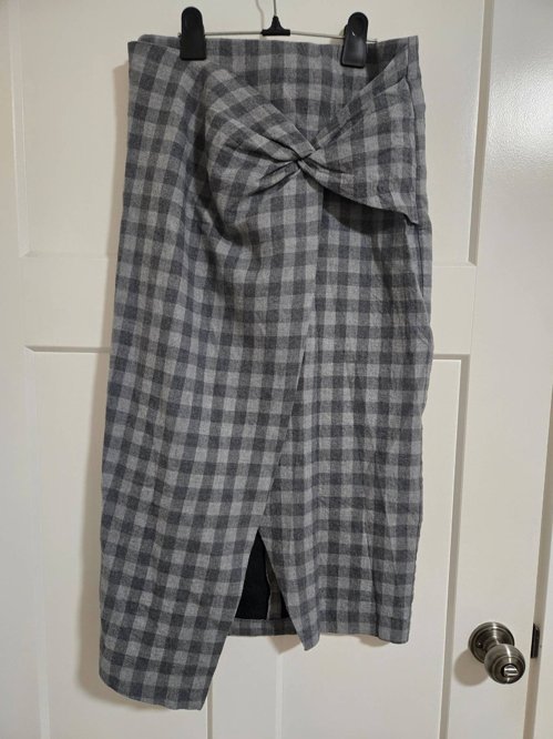 자라 체크 스커트