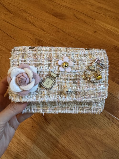 여아 트위드 가방