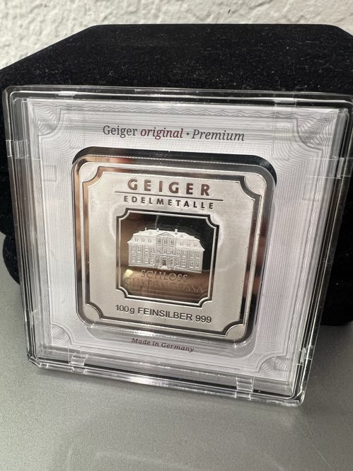 100g Geiger Silver Bar 프리미엄 순은