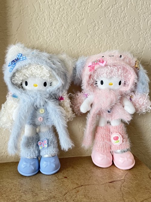 Hello kitty 헬로키티 키티링 뽀글이 키티 인형키링