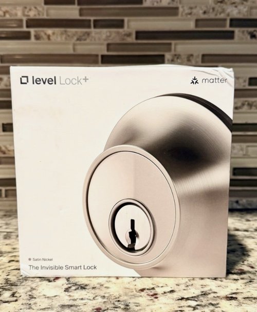 새상품 Level Lock plus – Satin Nickel
