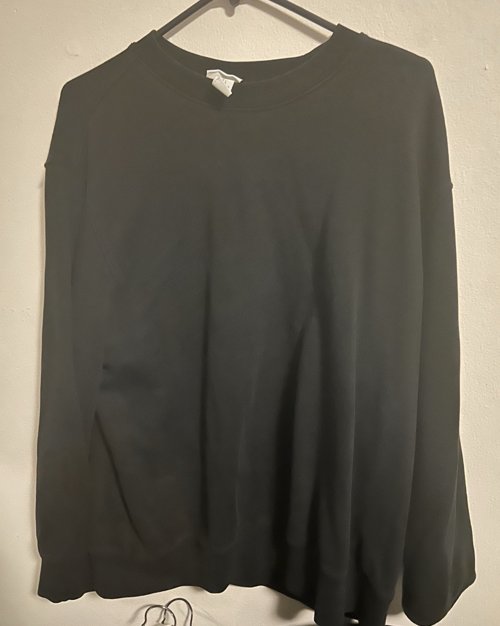 H&m 기본 맨투맨 L 블랙 100