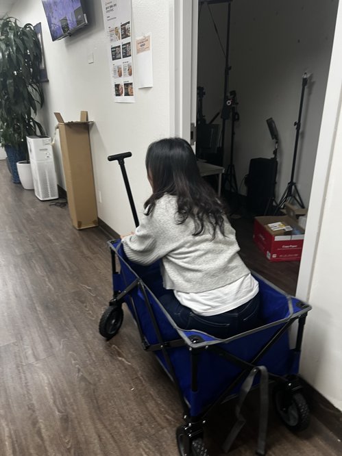 파란색 웨건 팔아요