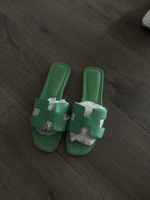 Hermes 에르메스 오란 vert pomme 사이즈 38