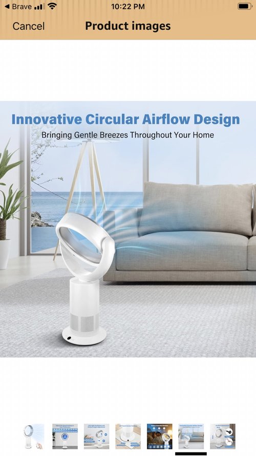 블레이드 없는 안전한 선풍기(NEW)