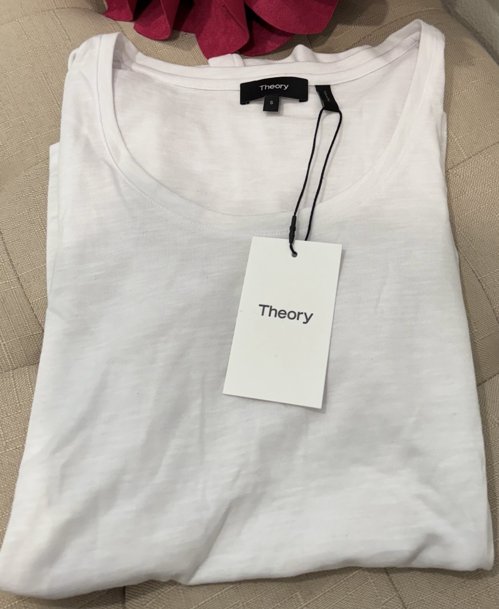 💎띠어리,화이트 반팔 티셔츠(스몰)