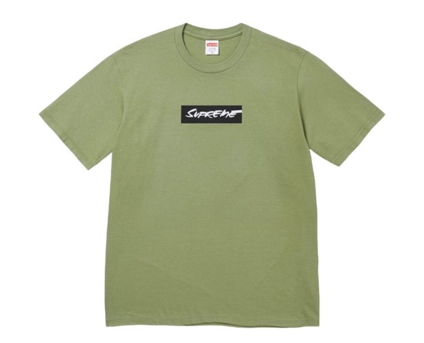 정품 새상품 L 슈프림 퓨추라 박스로고 티셔츠 모스 - 24SS