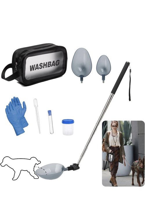 Dog Urine Collector, Extended 42" Dog Urine Sample Catcher for Vets, Telescopic Urine Collector for