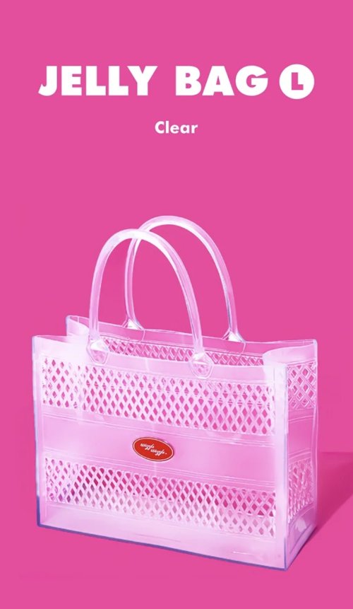 새상품 Wiggle wiggle clear jelly bag (L)