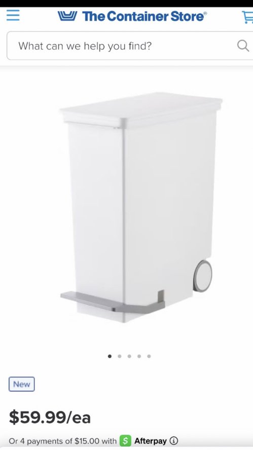 바퀴달린 스텝 쓰레기통과 예쁜 휴지통