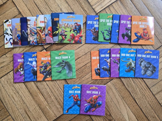 스파이더맨 액티비티 책 및 origami책 일괄