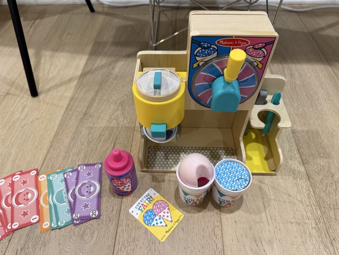 Melissa Doug wooden snow one and slushies