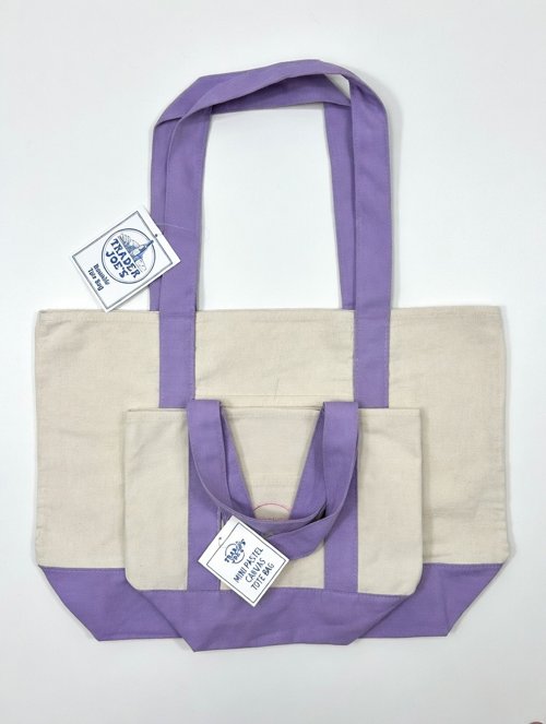 트레이더 조 라벤더 미니+라벤더 라지 토트백 세트 2026 신상 입고