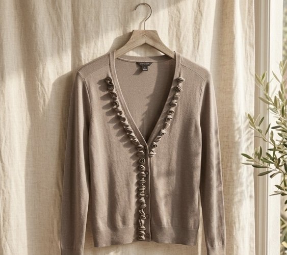 앤 테일러(Ann Taylor) 러플 포인트 가디건