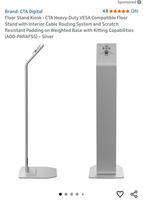 박스채 새것 CTA 키오스크 스탠드 실버컬러