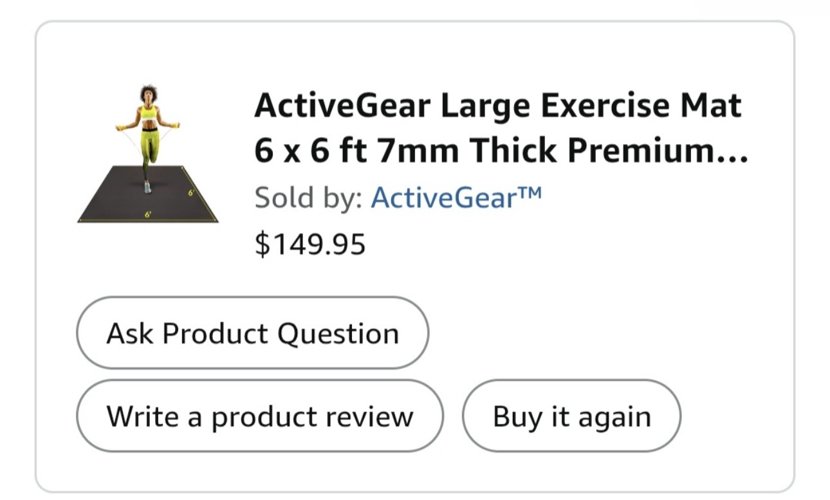 운동매트 ActiveGear Large Exercise Mat