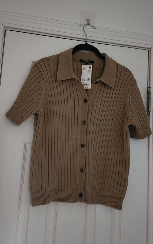 유니클로 가디건겸 셔츠