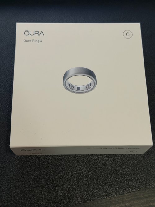 Oura ring (size 6) brushed silver