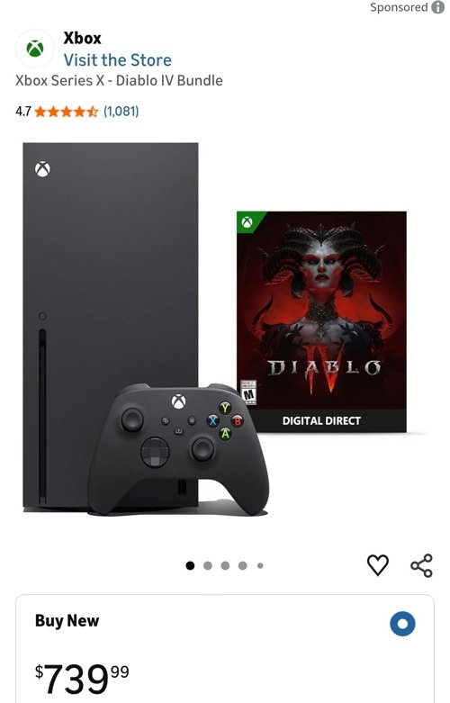 박스씰된 새것  XBOX series X Diablo iv