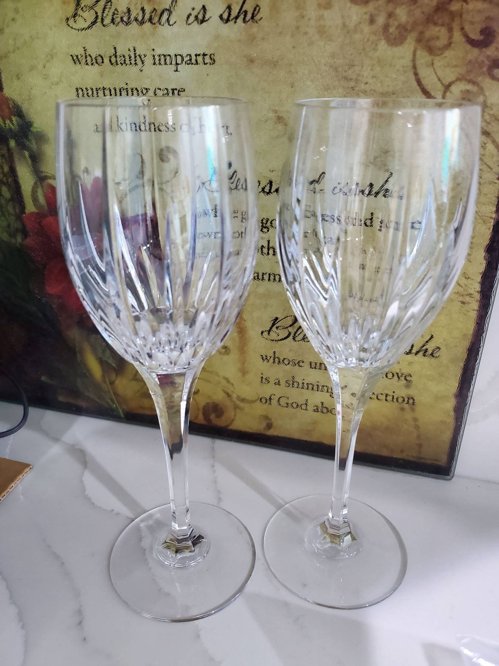 mikasa arctic light glass 2개에