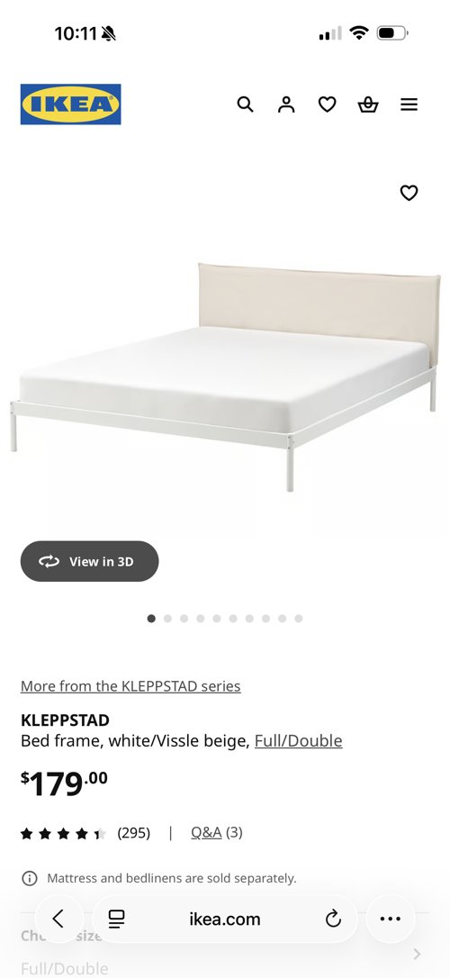 IKEA bed frame - full
