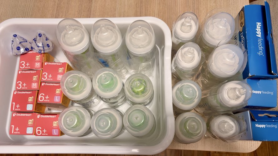 닥터브라운 와이드 유리젖병 큰거 작은거 판매, 아기 젖병, 닥터브라운, 모유실감, 젖꼭지 새 상품