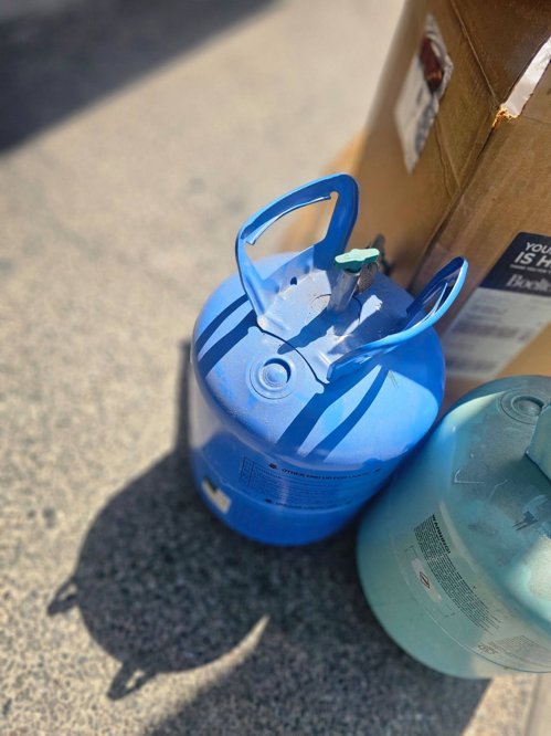 풍선 헬륨가스 통