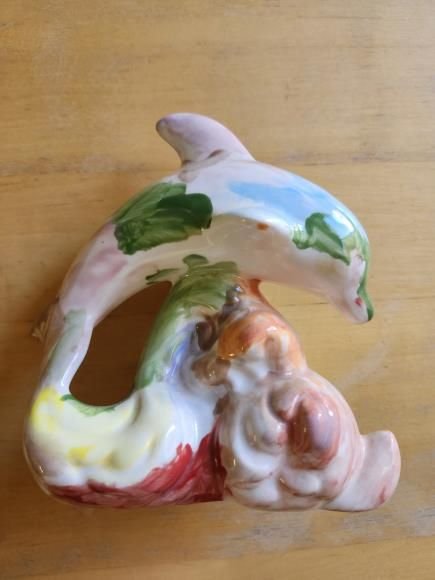 세라믹 돌고래 피규어