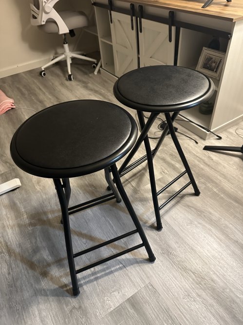접이식 스툴 검은색