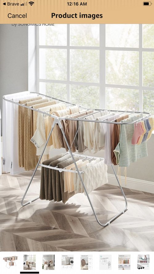 빨래 건조대와 옷걸이 20개