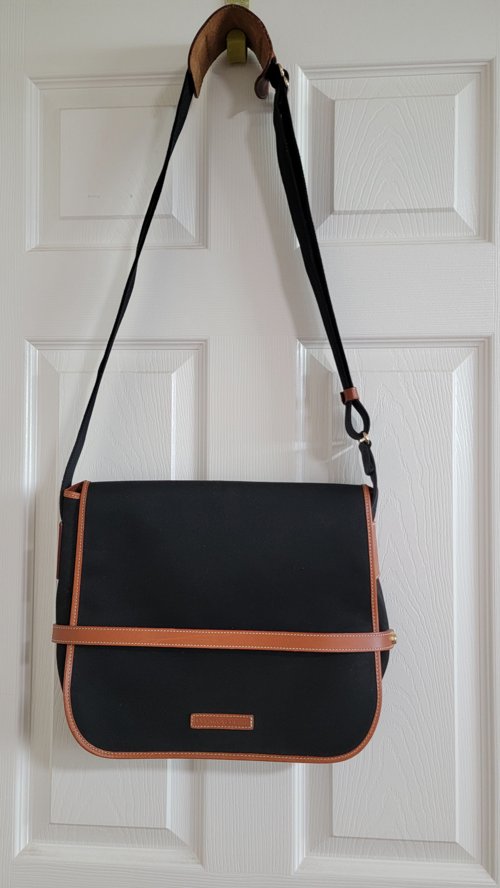 두니앤벌크 남성용 메신저 백.캔버스+가죽