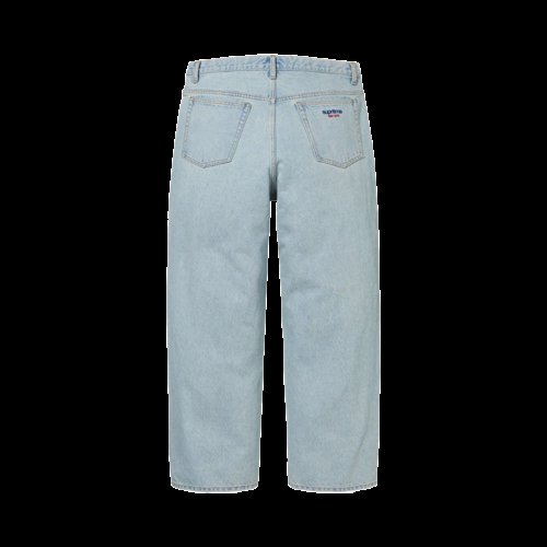 32 사이즈 슈프림 배기 진 라이트 워시드 인디고 24FW