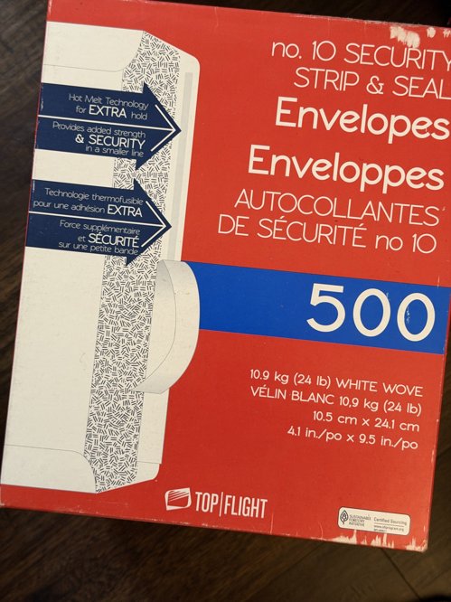 접착 흰 봉투 500매 새 제품