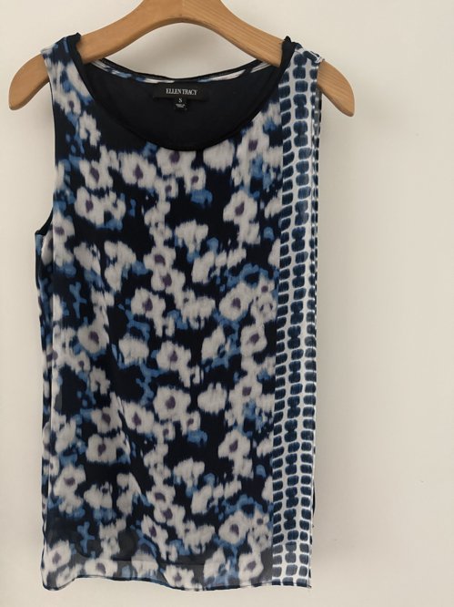 Ellen tracy 슬리브리스 탑