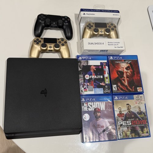PS4 슬림 + 컨트롤러 + 게임팩 (일괄 / 개별 판매 가능)
