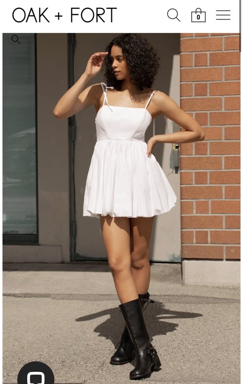 Oak + Fort 흰원피스 White dress 야외스냅 원피스 (웨딩🤍)